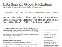 Tablet Screenshot of datasciencehackathon.com